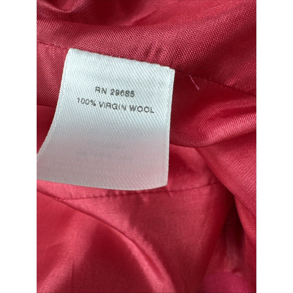 Pendleton Wool Blazer Coat Sz 12 Pink Corpcore Office Quiet Luxury Vintage - Picture 4 of 13
